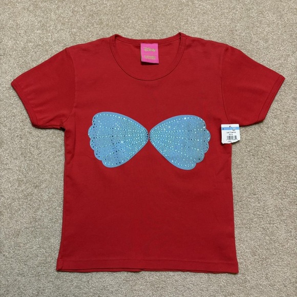 NWT Marshall Columbia Disney The Little Mermaid Rhinestone Seashell Baby Tee Top